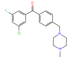 3-chloro-5-fluoro-4'-(4-methylpiperazinomethyl) benzophenone