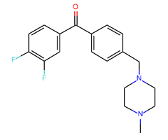 3,4-difluoro-4'-(4-methylpiperazinomethyl) benzophenone