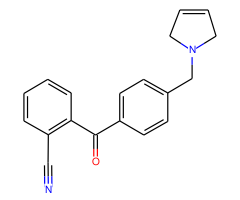 2-cyano-4'-(3-pyrrolinomethyl) benzophenone