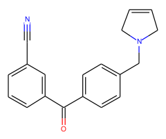 3-cyano-4'-(3-pyrrolinomethyl) benzophenone