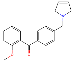 2-methoxy-4'-(3-pyrrolinomethyl) benzophenone