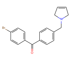 4-bromo-4'-(3-pyrrolinomethyl) benzophenone