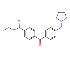 4-carboethoxy-4'-(3-pyrrolinomethyl) benzophenone