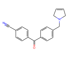 4-cyano-4'-(3-pyrrolinomethyl) benzophenone