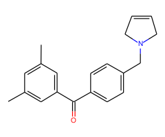 3,5-dimethyl-4'-(3-pyrrolinomethyl) benzophenone