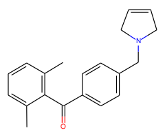 2,6-dimethyl-4'-(3-pyrrolinomethyl) benzophenone