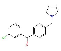 3-chloro-4'-(3-pyrrolinomethyl) benzophenone