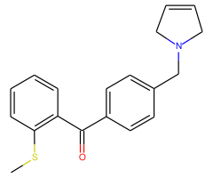 4'-(3-pyrrolinomethyl)-2-thiomethylbenzophenone