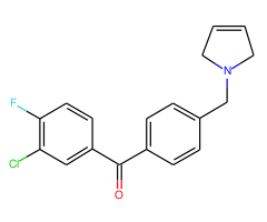 3-chloro-4-fluoro-4'-(3-pyrrolinomethyl) benzophenone