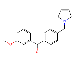 3-methoxy-4'-(3-pyrrolinomethyl) benzophenone