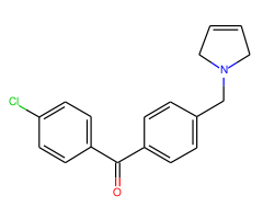 4-chloro-4'-(3-pyrrolinomethyl) benzophenone