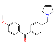 4-methoxy-4'-(3-pyrrolinomethyl) benzophenone