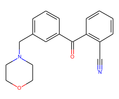 2-cyano-3'-morpholinomethyl benzophenone