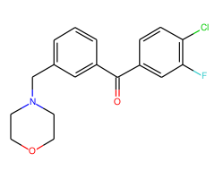 4-chloro-3-fluoro-3'-morpholinomethyl benzophenone