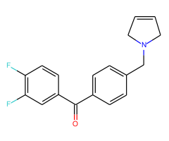 3,4-difluoro-4'-(3-pyrrolinomethyl) benzophenone