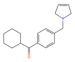 cyclohexyl 4-(3-pyrrolinomethyl)phenyl ketone