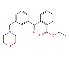 2-carboethoxy-3'-morpholinomethyl benzophenone