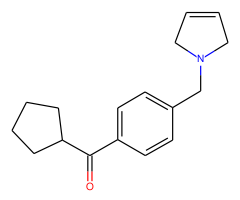 cyclopentyl 4-(3-pyrrolinomethyl)phenyl ketone