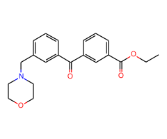 3-carboethoxy-3'-morpholinomethyl benzophenone