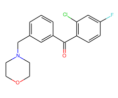 2-chloro-4-fluoro-3'-morpholinomethyl benzophenone