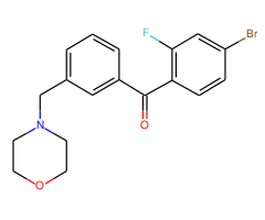 4-bromo-2-fluoro-3'-morpholinomethyl benzophenone