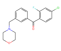 4-chloro-2-fluoro-3'-morpholinomethyl benzophenone