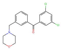 3,5-dichloro-3'-morpholinomethyl benzophenone