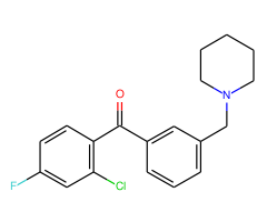 2-chloro-4-fluoro-3'-piperidinomethyl benzophenone