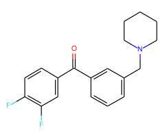 3,4-difluoro-3'-piperidinomethyl benzophenone