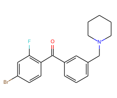 4-bromo-2-fluoro-3'-piperidinomethyl benzophenone