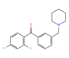 2,4-difluoro-3'-piperidinomethyl benzophenone