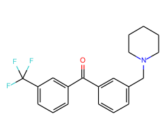 3'-piperidinomethyl-3-trifluoromethylbenzophenone