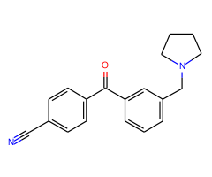 4'-cyano-3-pyrrolidinomethyl benzophenone