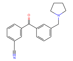 3-cyano-3'-pyrrolidinomethyl benzophenone