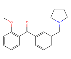 2-methoxy-3'-pyrrolidinomethyl benzophenone