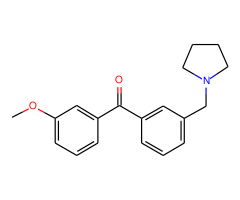 3-methoxy-3'-pyrrolidinomethyl benzophenone