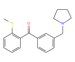 3'-pyrrolidinomethyl-2-thiomethylbenzophenone