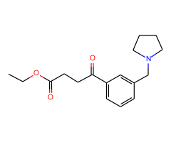 ethyl 4-oxo-4-[3-(pyrrolidinomethyl)phenyl]butyrate