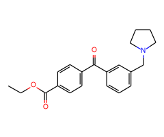 4'-carboethoxy-3-pyrrolidinomethyl benzophenone