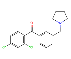 2,4-dichloro-3'-pyrrolidinomethyl benzophenone