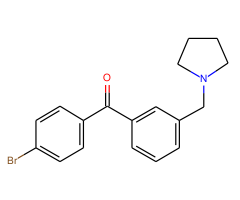 4'-bromo-3-pyrrolidinomethyl benzophenone