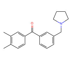 3,4-dimethyl-3'-pyrrolidinomethyl benzophenone