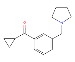 cyclopropyl 3-(pyrrolidinomethyl)phenyl ketone