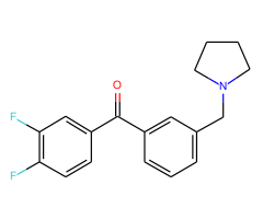 3,4-difluoro-3'-pyrrolidinomethyl benzophenone