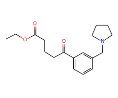 ethyl 5-oxo-5-[3-(pyrrolidinomethyl)phenyl]valerate