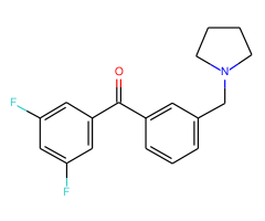 3,5-difluoro-3'-pyrrolidinomethyl benzophenone