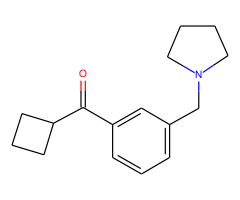 cyclobutyl 3-(pyrrolidinomethyl)phenyl ketone