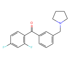 2,4-difluoro-3'-pyrrolidinomethyl benzophenone