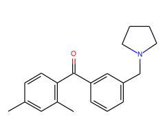 2,4-dimethyl-3'-pyrrolidinomethyl benzophenone