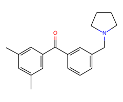 3,5-dimethyl-3'-pyrrolidinomethyl benzophenone